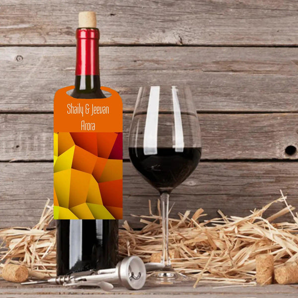 Wine Bottle Neck Tag - Sunset Hue - Set of 10 - Chatterbox Labels - Wine Gifting