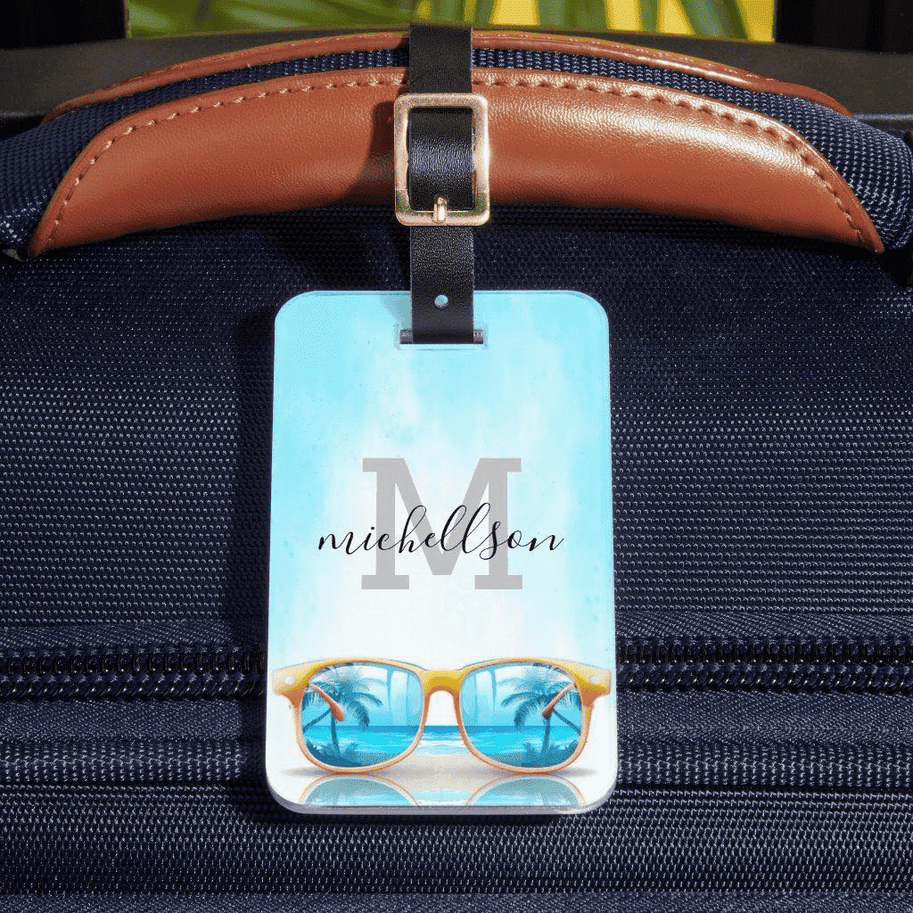 Personalized Luggage Tags - Shades of Summer