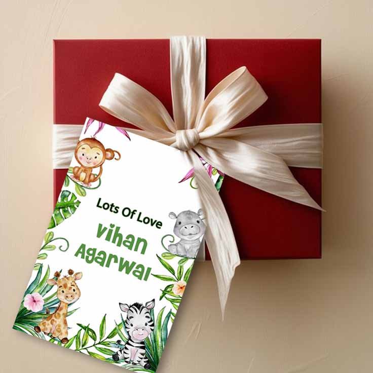Gift tags / Gift Stickers - Jungle Animals Theme - Chatterbox Labels - Gift Tags