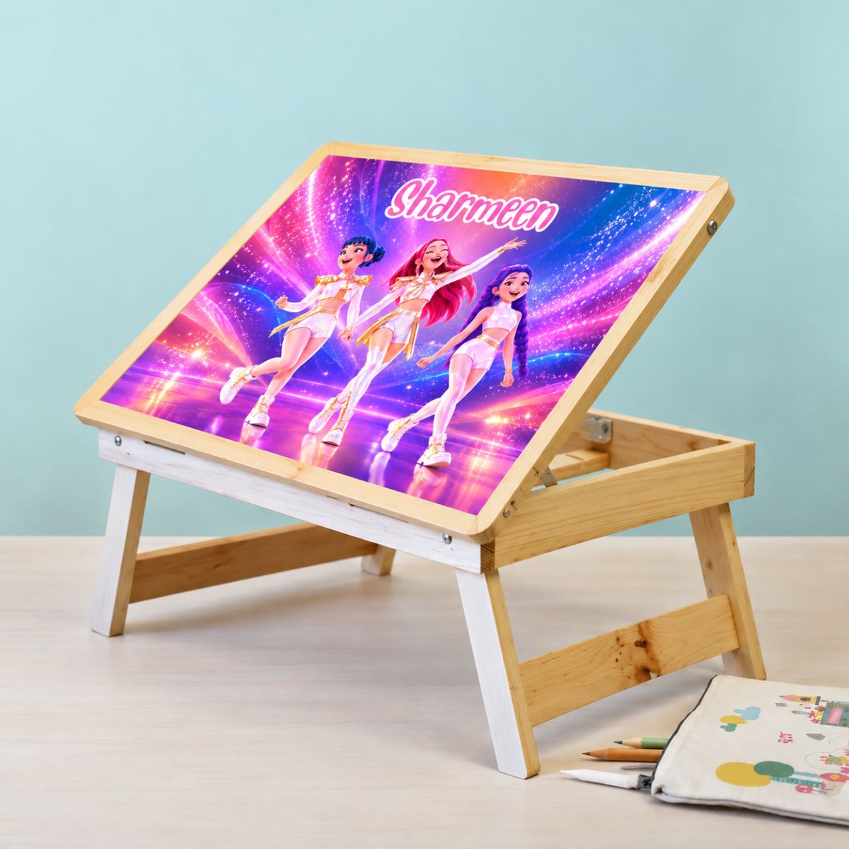 Custom Folding Desk - K-Pop Girl Band Theme