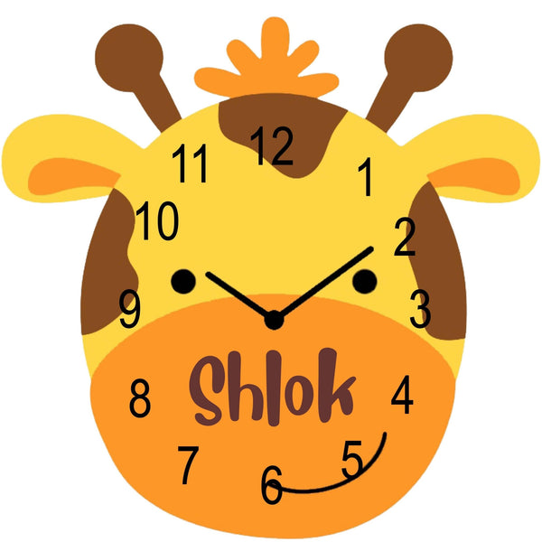 Personalised Acrylic Wall Clock - Neck of Time - Chatterbox Labels - Wall Clock