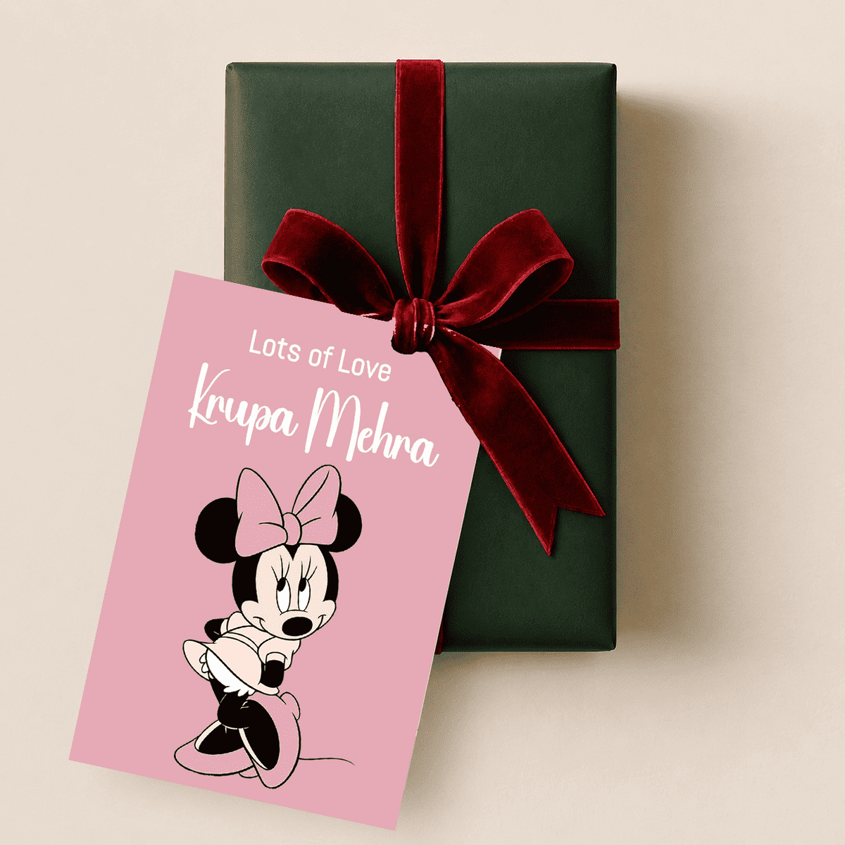 Personalised Gift tags / Gift Stickers - Minnie Mouse Design - Chatterbox Labels - Gift Tags