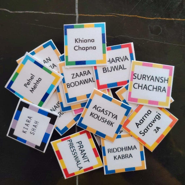 Personalised Shoe Stickers & Labels - Set of 24 - Chatterbox Labels - Shoe Labels