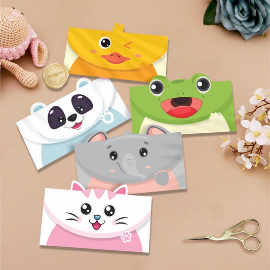Personalised Money Envelopes - Little Safari Collection - Set of 20 - Chatterbox Labels - Envelopes