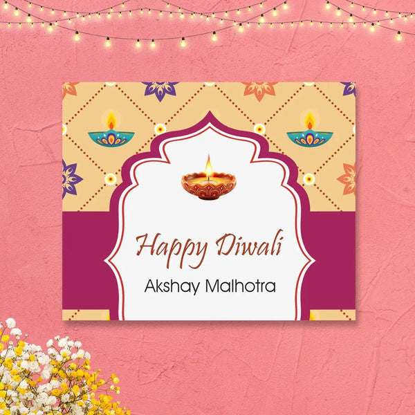 Happy Diwali Gift Tags/Gift Labels - Die - Cut Shape - Blessings & Light Design - Chatterbox Labels - Gift Tags