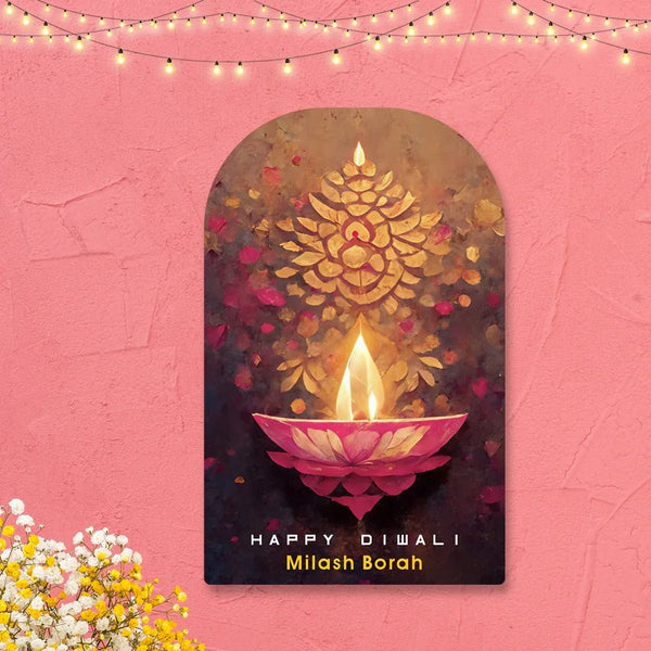 Happy Diwali Gift Tags/Gift Labels - Die - Cut Shape - Prakash Deep Design - Chatterbox Labels - Gift Tags
