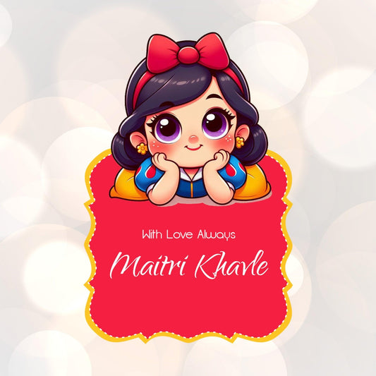 Die - Cut Gift Tags/Gift Labels - Snow White Design - Chatterbox Labels - Gift Tags