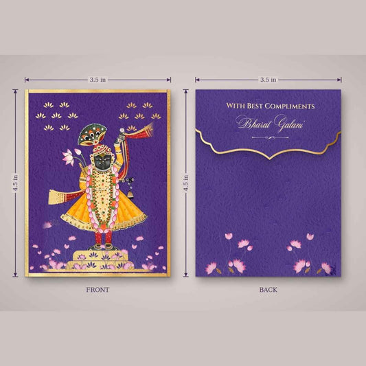 Luxe Gold Foil Money Envelopes - Shreenathji Lotus Motif