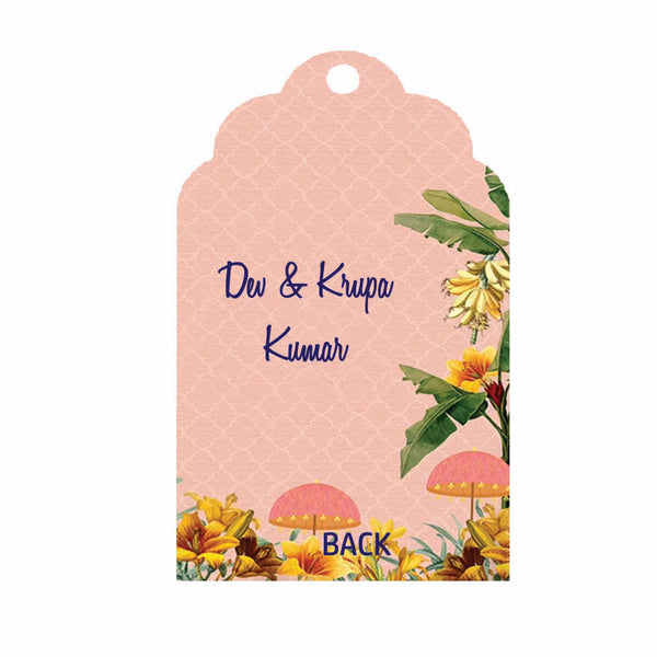 Premium Personalised Gift Tags - Peach Blossom - Set of 15