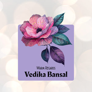 Die-Cut Gift Tags/Gift Labels - Floral Symphony Design