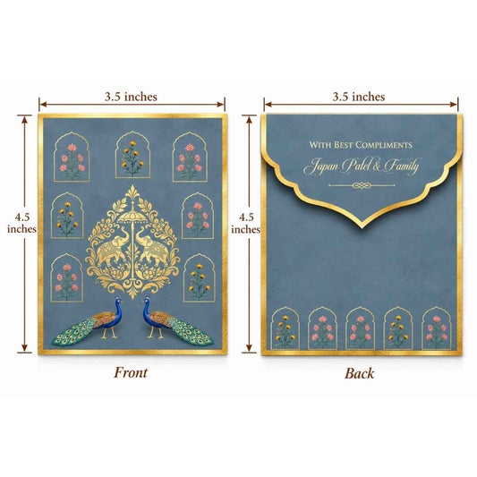 Luxe Gold Foil Money Envelopes - Azure Courtyard