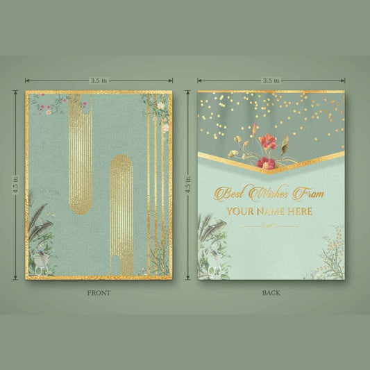 Luxe Gold Foil Money Envelopes -Floral Elegance