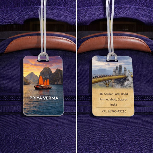 Personalised Luggage Tags - Vietnam Design - Chatterbox Labels - Luggage Tags