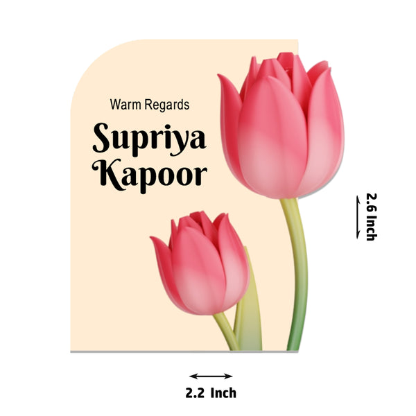 Die-Cut Gift Tags/Gift Labels - Tulip Bliss Design