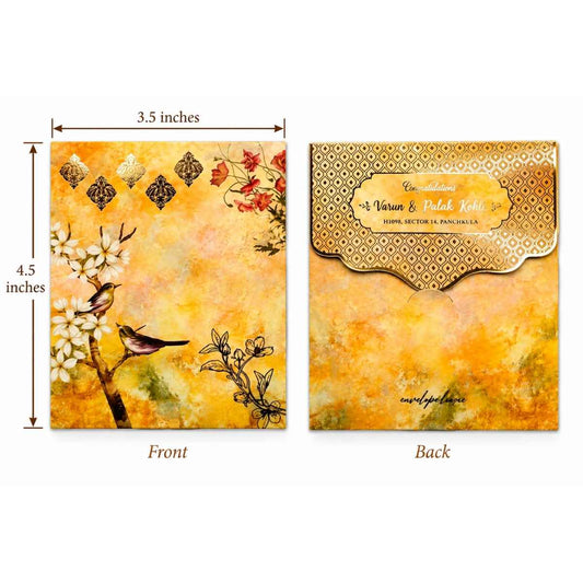 Luxe Gold Foil Money Envelopes - Golden Bloom