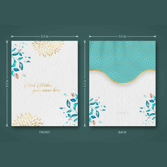 Luxe Gold Foil Money Envelopes -Blue Splendour