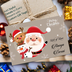 Personalised Christmas Gift Tags - Hello Santa - Set of 10 Chatterbox Labels