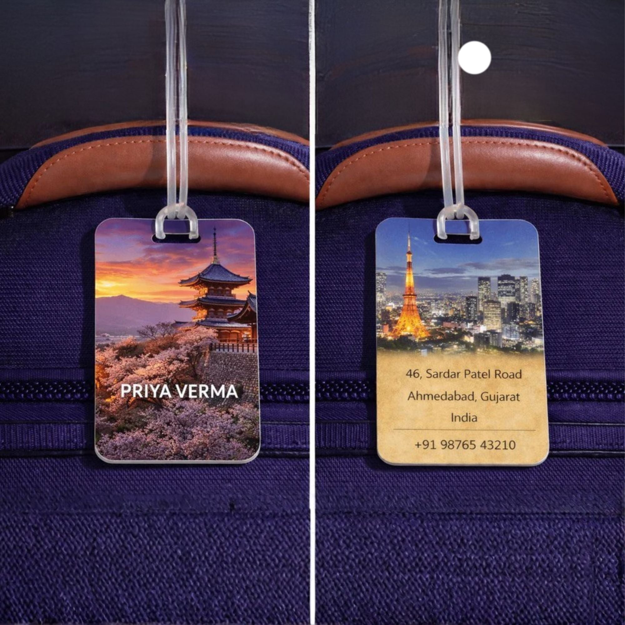 Personalised Luggage Tags - Tokyo Design