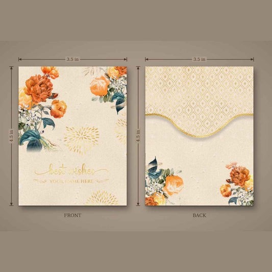 Luxe Gold Foil Money Envelopes -Floral Blossom