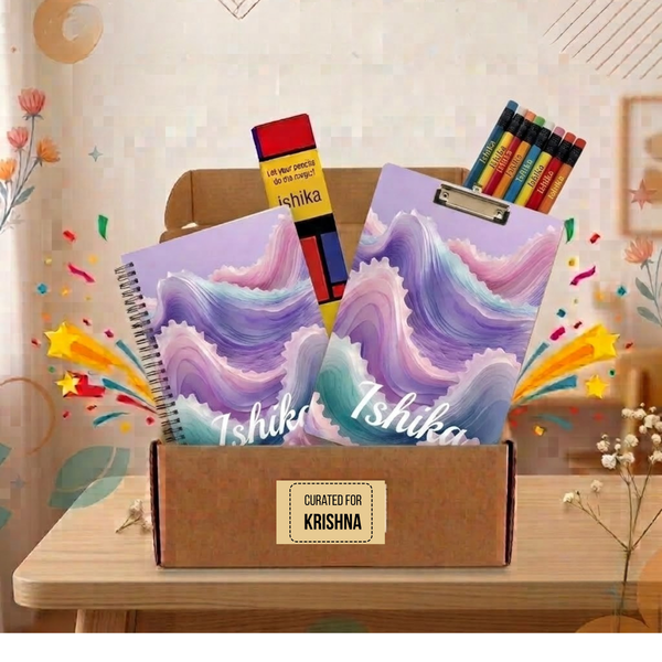 Smarty Pants Rakhi Gift Box - Examboard, Notebook & Doms Pencils - Chatterbox Labels-