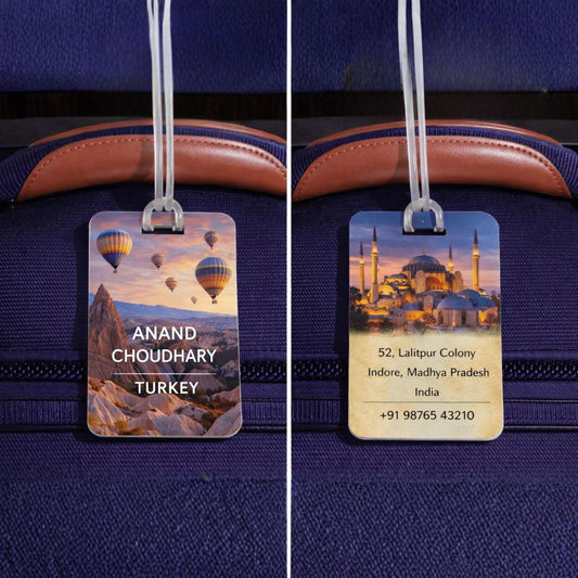 Personalised Luggage Tags - Turkey Design - Chatterbox Labels - Luggage Tags