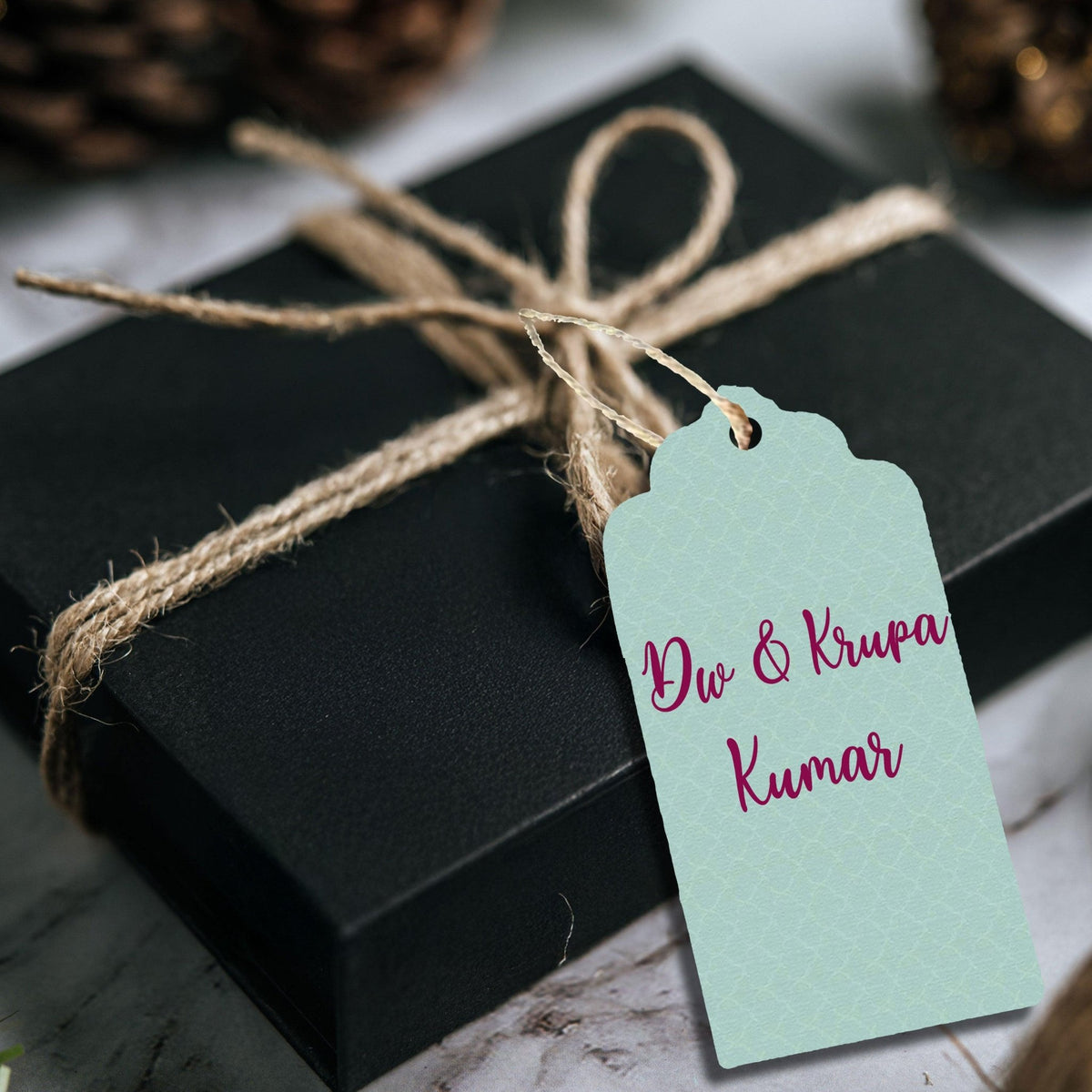 Premium Personalised Gift Tags - Caged Blossom - Set of 15 - Chatterbox Labels - Gift Tags