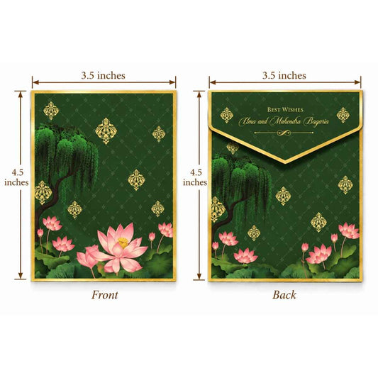 Luxe Gold Foil Money Envelopes - Lotus Serenity