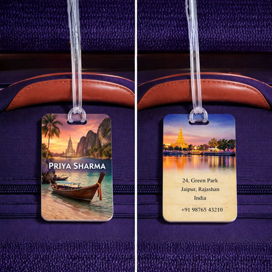 Personalised Luggage Tags - Thailand Design - Chatterbox Labels - Luggage Tags