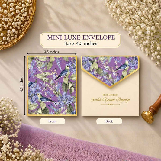 Luxe Gold Foil Money Envelopes - Lavender Meadow