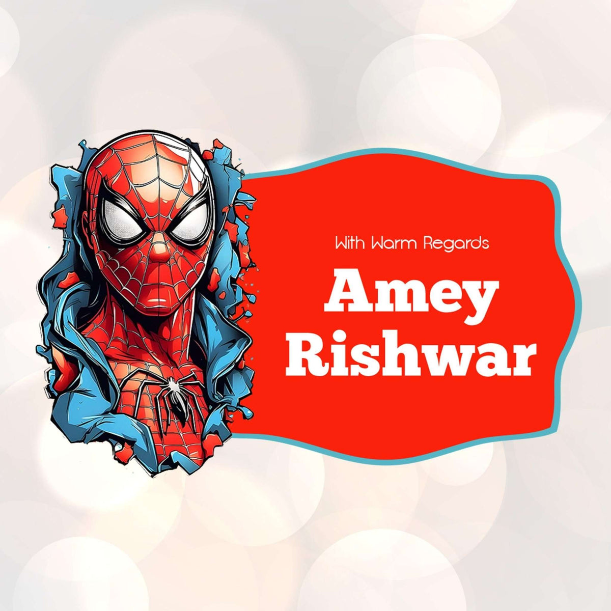Die - Cut Gift Tags/Gift Labels - Spiderman Design - Chatterbox Labels - Gift Tags