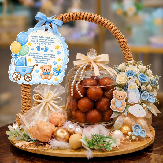 Baby Shower & Birth Announcement Gift Tags in Baby Balloons Design