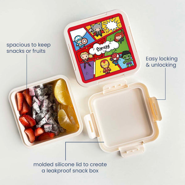 Custom Snack Box & Lunch Box for kids - Superhero Theme