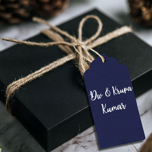 Premium Personalised Gift Tags - Royal Blue - Set of 15 - Chatterbox Labels - Gift Tags