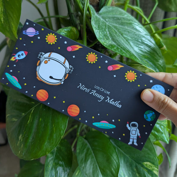 Personalised Money Envelopes - Space Theme - Set of 20 - Chatterbox Labels - Envelopes