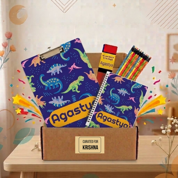 Smarty Pants Rakhi Gift Box - Examboard, Notebook & Doms Pencils - Chatterbox Labels-