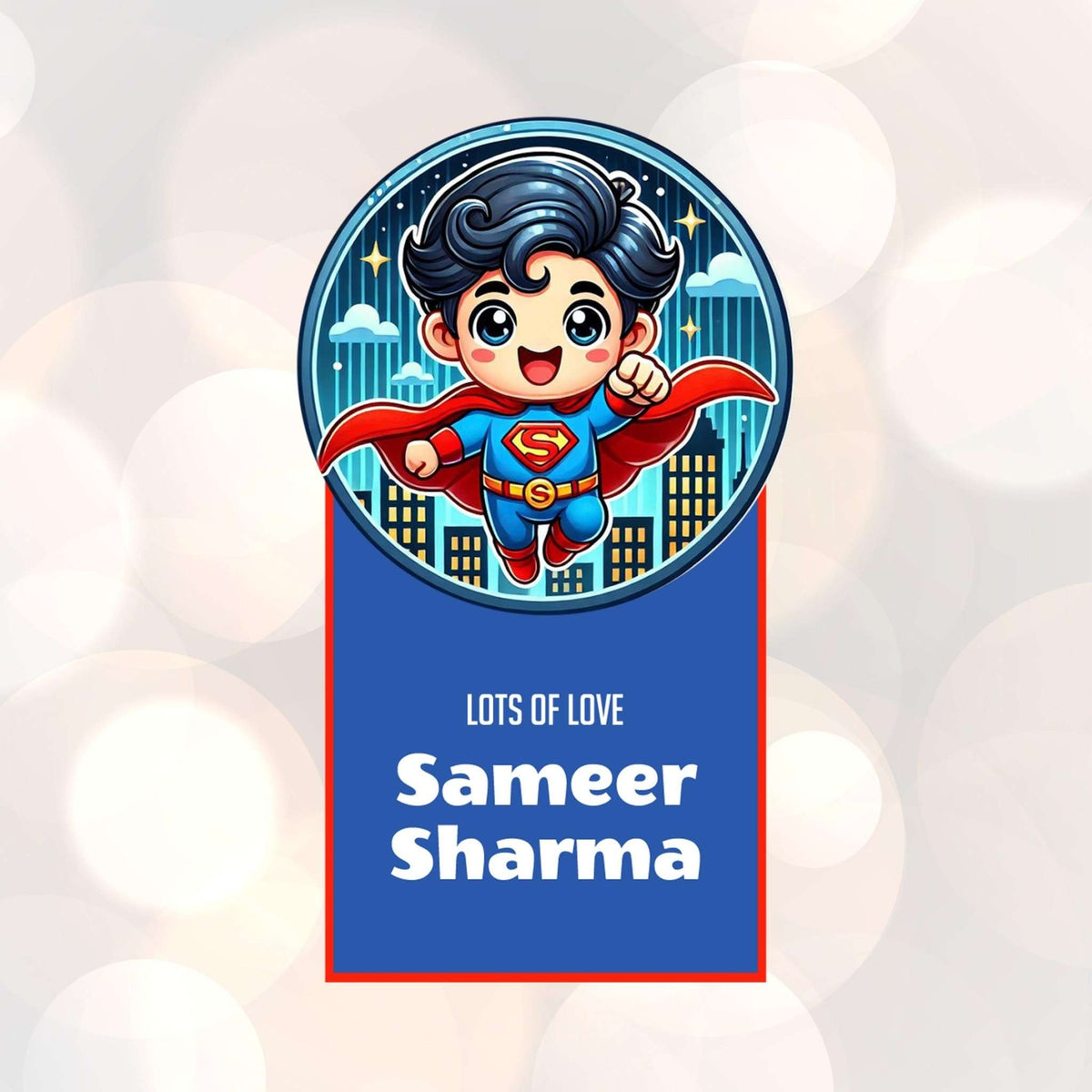 Die - Cut Gift Tags/Gift Labels - Superman Design - Chatterbox Labels - Gift Tags