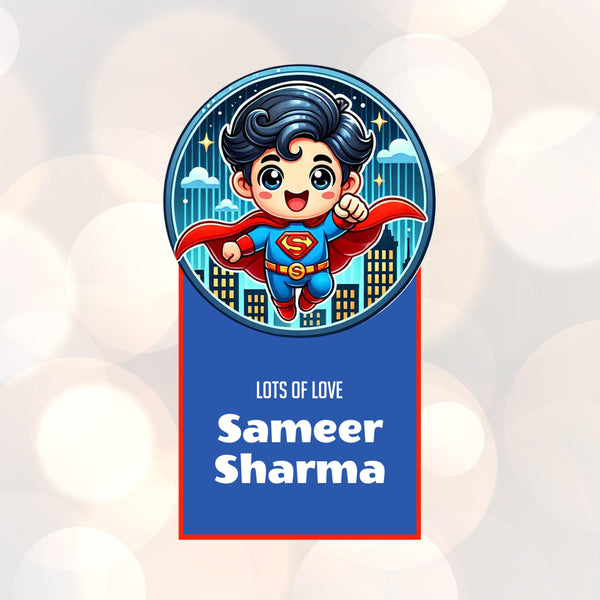 Die-Cut Gift Tags/Gift Labels - Superman Design
