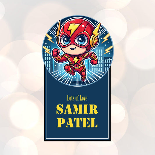 Die - Cut Gift Tags/Gift Labels - Ironman Design - Chatterbox Labels - Gift Tags