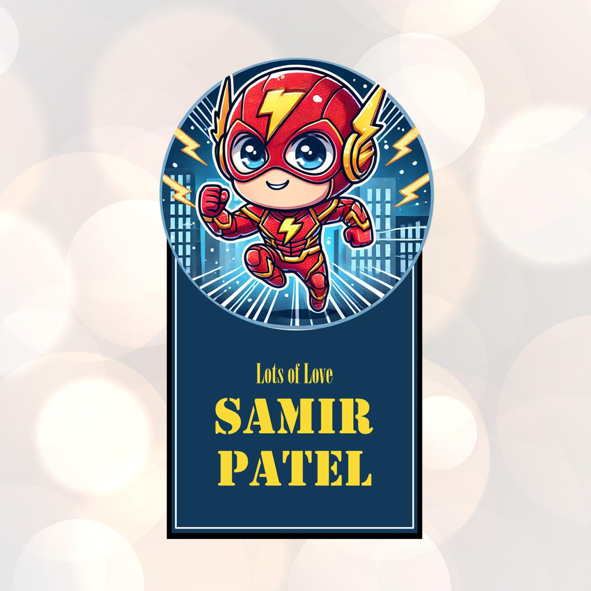 Die-Cut Gift Tags/Gift Labels - Ironman Design