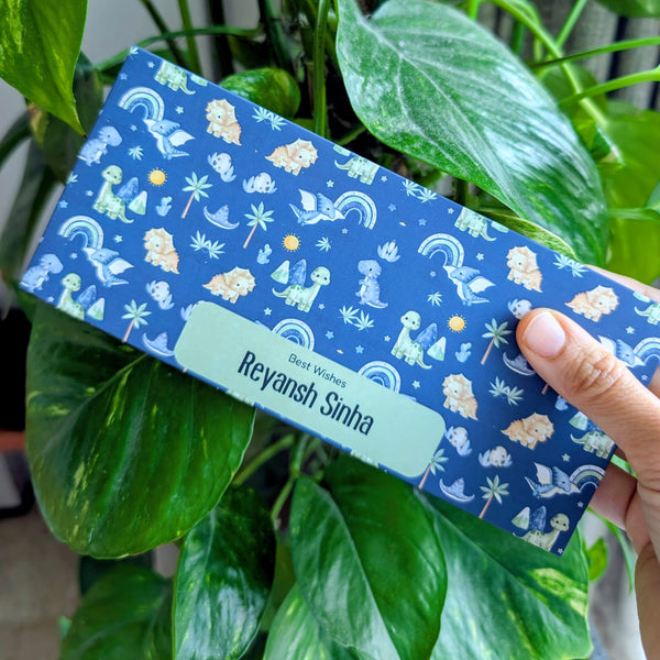 Personalised Money Envelopes - Dino Party - Set of 20 - Chatterbox Labels - Envelopes