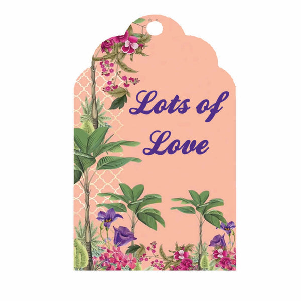 Premium Personalised Gift Tags - Peach Garden - Set of 15 Chatterbox Labels