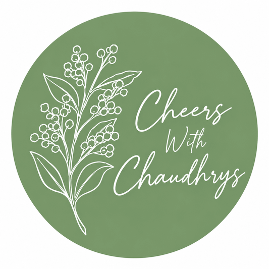 Personalised Coasters - Cheers in Bloom - Set of 6 - Chatterbox Labels-Coasters