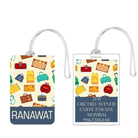Luggage Tags Travel Bags Design - Set of 5 Chatterbox Labels