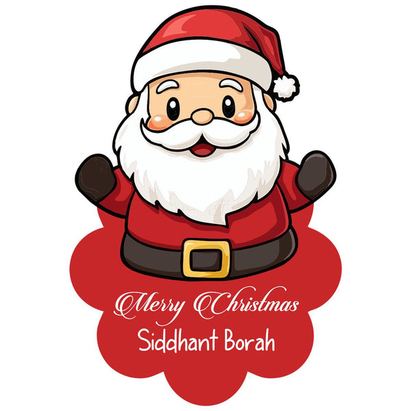 Custom Shape Christmas Gift Tags/Gift Labels - Red & Jolly - Chatterbox Labels - Gift Tags