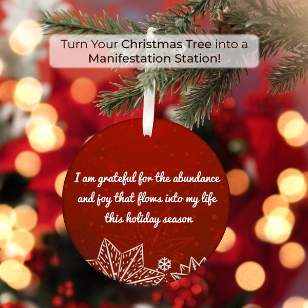 Personalized Manifesting Christmas Ornaments Chatterbox Labels