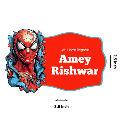 Die - Cut Gift Tags/Gift Labels - Spiderman Design - Chatterbox Labels - Gift Tags