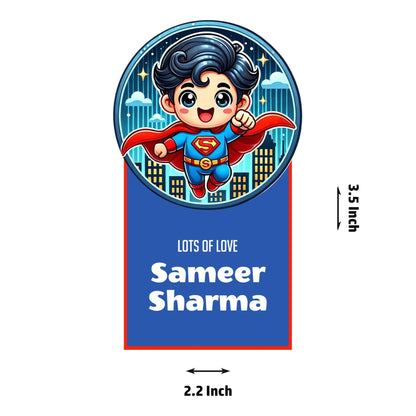 Die - Cut Gift Tags/Gift Labels - Superman Design - Chatterbox Labels - Gift Tags