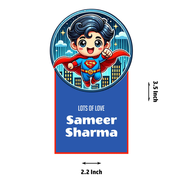 Die-Cut Gift Tags/Gift Labels - Superman Design