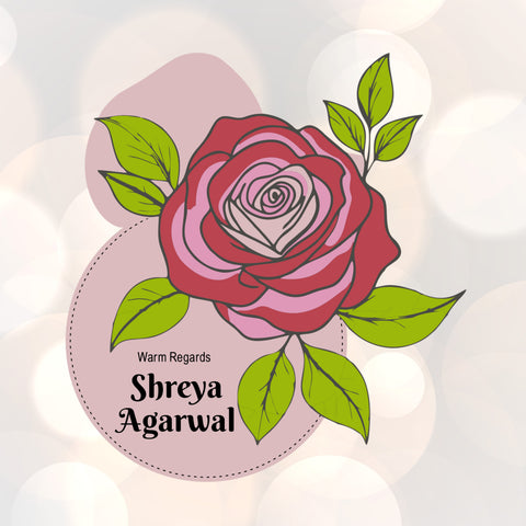 Die-Cut Gift Tags/Gift Labels - Rose Elegance Design