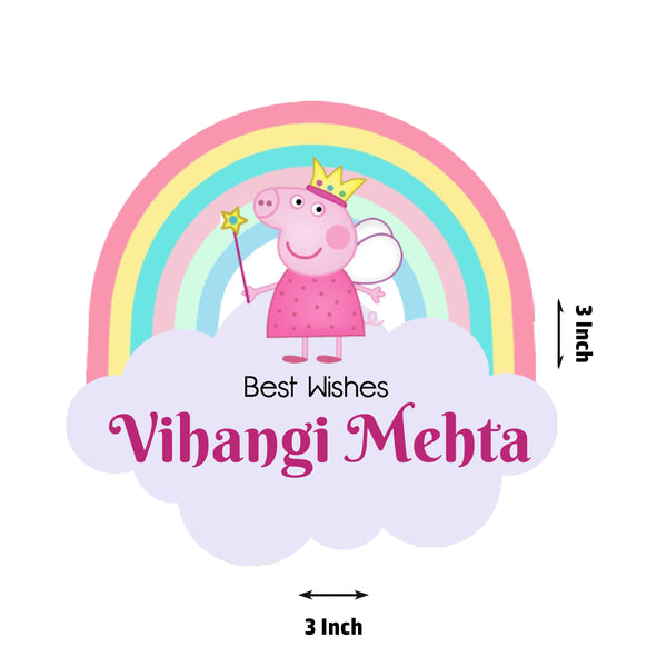 Die-Cut Gift Tags/Gift Labels - Peppa Design